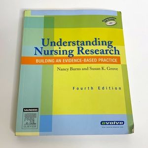 Evolve Saunders Elsevier Book Understanding Nursing Research Fourth Edition & CD